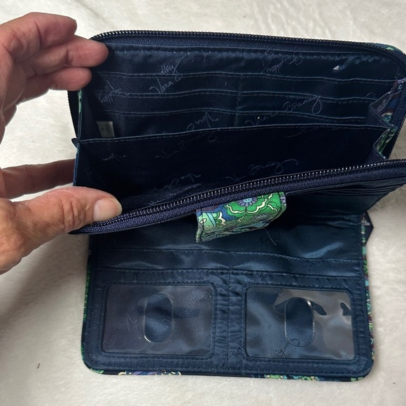 Vera Bradley Blue and Green Paisley 6 piece  Tote Set - Picture 11 of 16